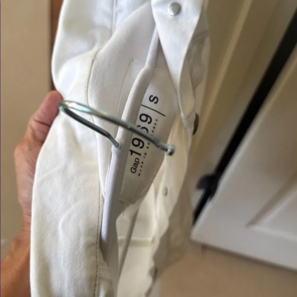 GAP Vintage White Denim Jacket